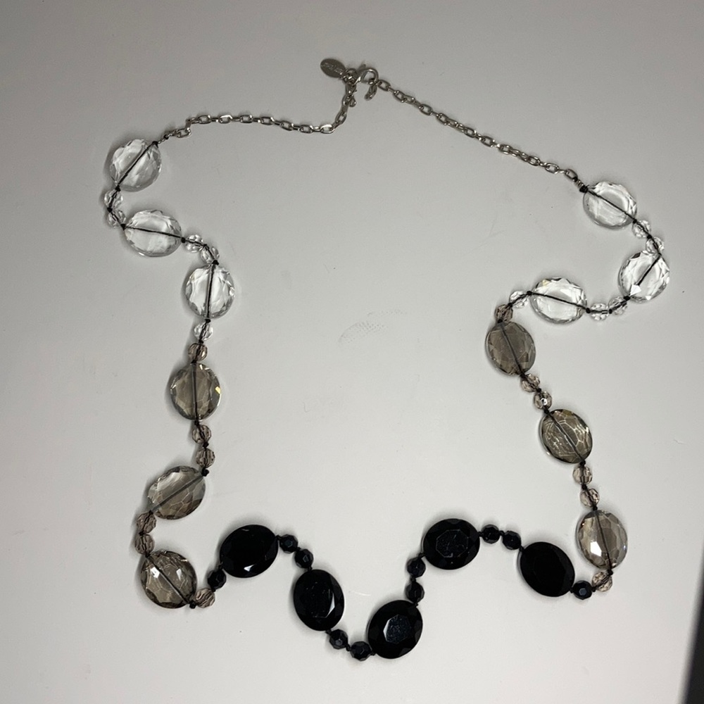 White House Black Market 3 Color Stone Necklace